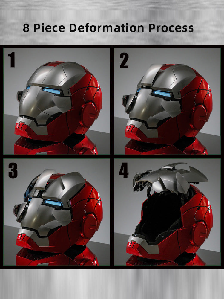 US | 8 Multi-piece Opening Mk5 ironman helmet | Voice Control