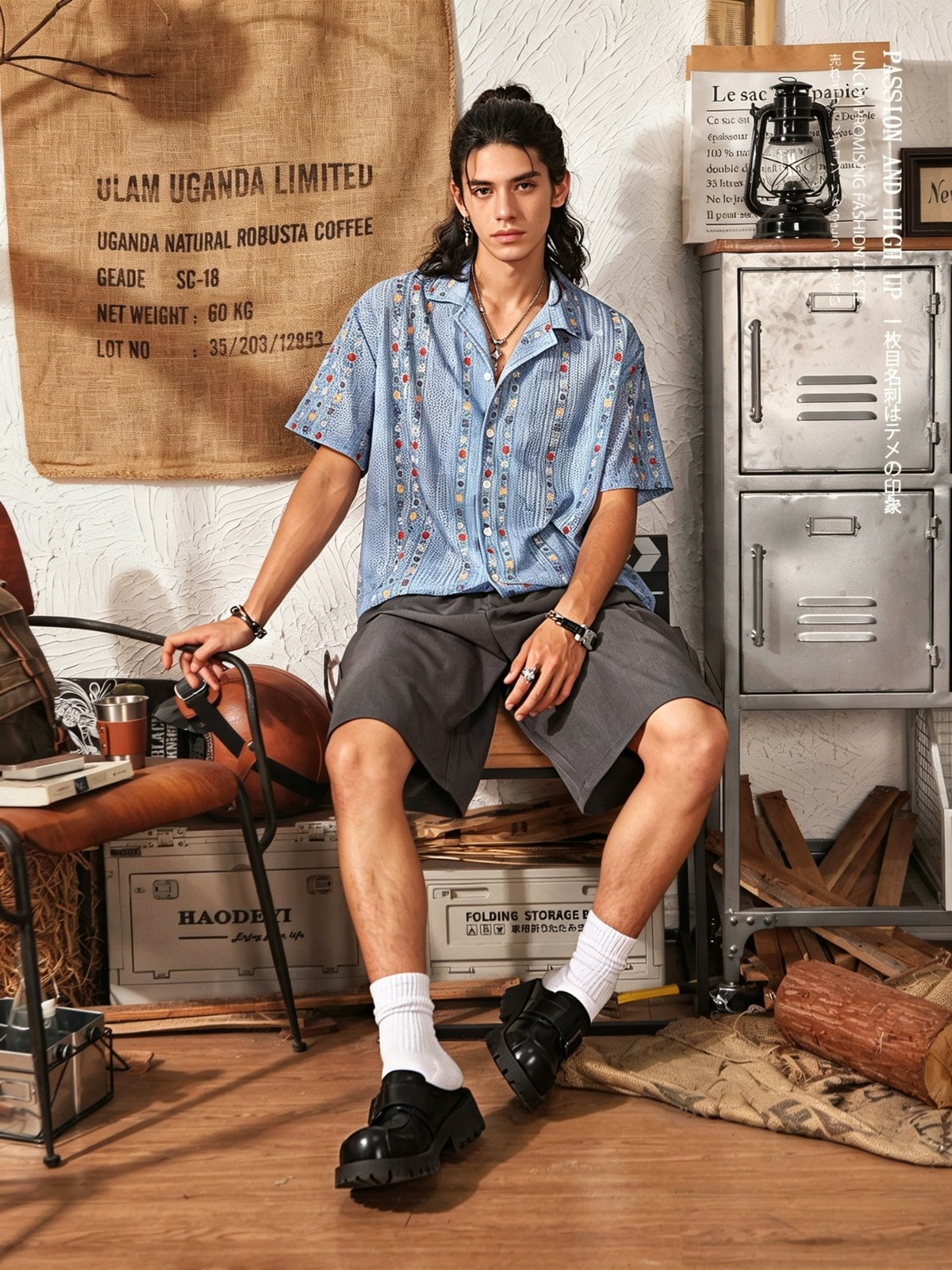 Men's Cuban Collar Hawaiian Shirt | Retro Hollow Short Sleeve Beach Vacation Top