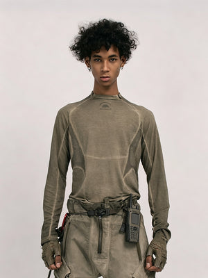 Dirty Dye Slim Cycling Long Sleeve Top