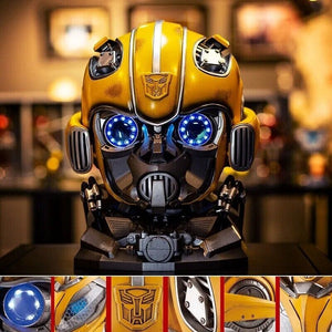 Killerbody 1:1 Bumblebee Helmet-English Voice Control Transformers Wearable Toys | Helmet: Ages 6 and up (suitable for kids and adults)