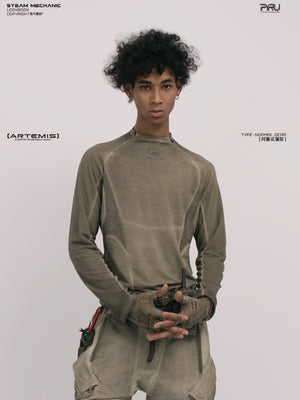 Dirty Dye Slim Cycling Long Sleeve Top

