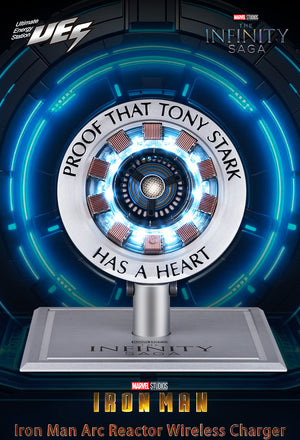 Iron Man Arc Reactor Fast Wireless Charger for Phones, Cool Collectible