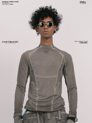 Dirty Dye Slim Cycling Long Sleeve Top
