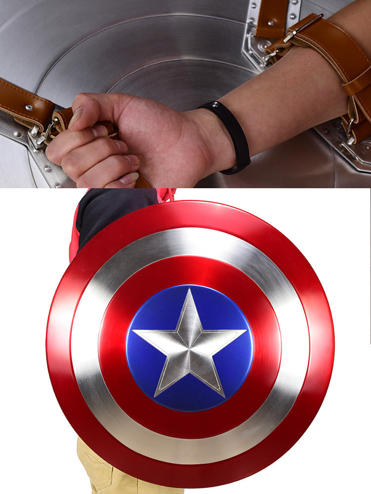 Full Size | Captain America shield metal | Single-layer aluminum alloy original color | Falcon shield