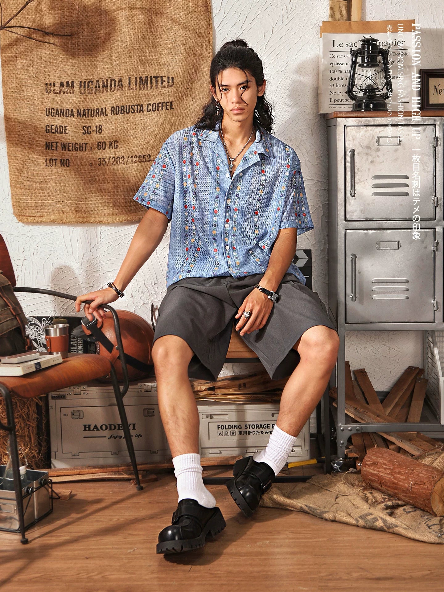 Men's Cuban Collar Hawaiian Shirt | Retro Hollow Short Sleeve Beach Vacation Top