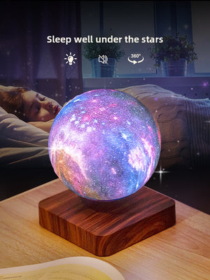 Levitating Display Galaxy Moon Light | Bedroom Ambient Planet Light | Office Ornament | Birthday Gift for Girlfriend