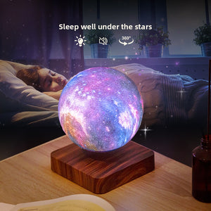 Levitating Display Galaxy Moon Light | Bedroom Ambient Planet Light | Office Ornament | Birthday Gift for Girlfriend