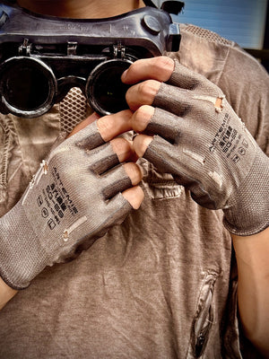PU Coated Half-Finger Work & Cycling Gloves
