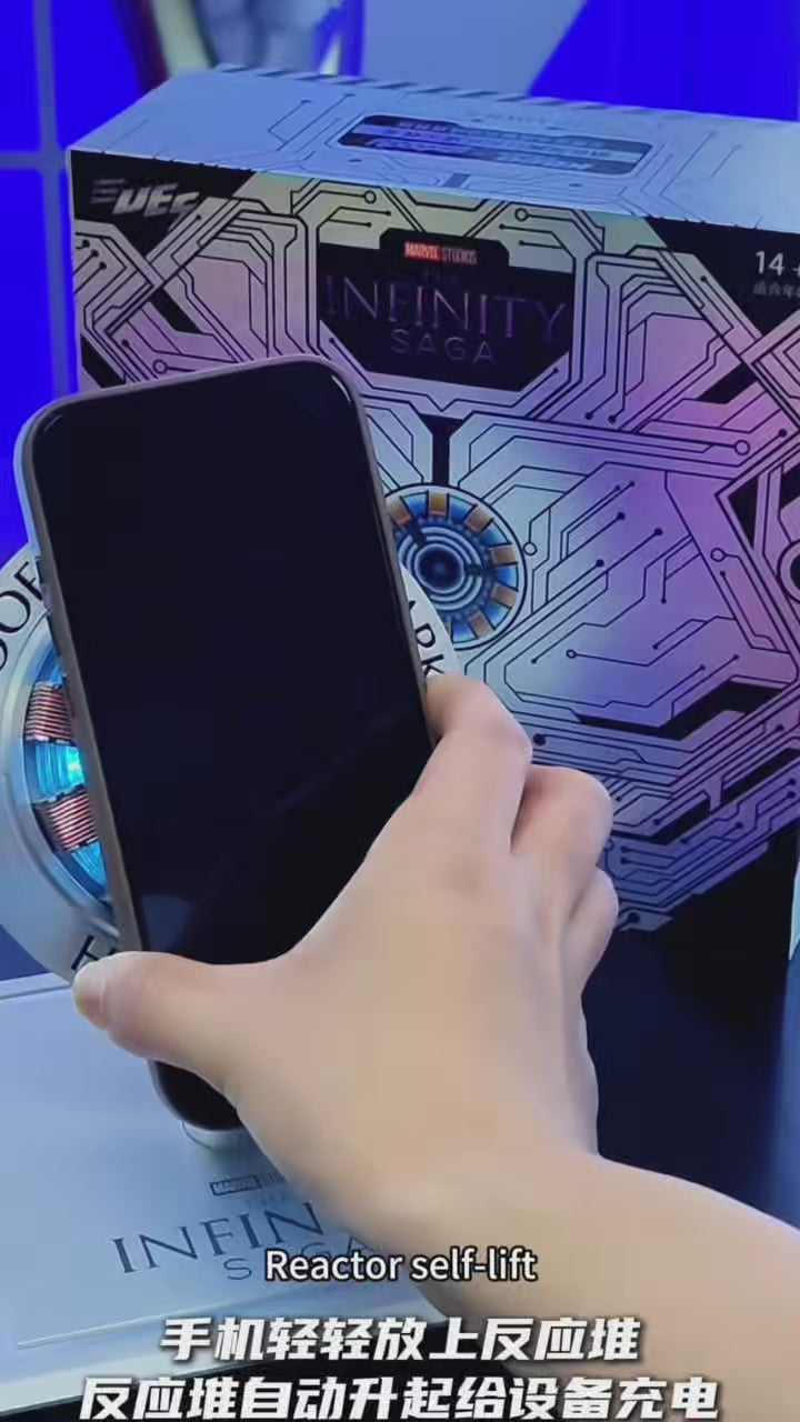 Iron Man Arc Reactor Fast Wireless Charger for Phones, Cool Collectible