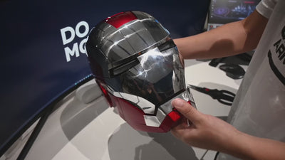 Iron-Man MK 5 Wearable Electronic Helmet: Voice & Remote Controlled, LED Eyes & Sound Effects, Perfect Super Hero Movie Prop and Figure for Adults Collectors- Ideal Gift for Halloween & Christmas